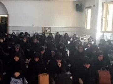 تجمع طلاب در حمایت از مردم مظلوم فلسطین